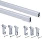 Emuca Garderobestang Silk, 1150 mm, Mat geanodiseerd