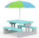 Spielwerk Kinder Tuinset – Incl. Parasol UV-bescherming - Mint Grijs