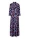 YAS Blousejurk 'YASSavanna' royal blue/koningsblauw / lichtrood / zwart / wit