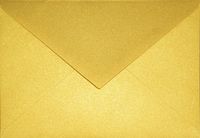 Netuno Metallic (parelmoer) gouden enveloppen C6 - 114 x 162 mm - A6 - 25 stuks