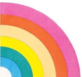 Talking Tables 16 Rainbow Splash Servetten 29 cm