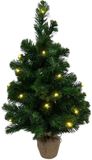 Own Tree sapin de Noël artificiel lumineux dans un sac en jute 45cm