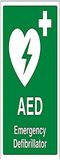 VSafety AED Emergency Defibrillator Sign - 150mm x 200mm - Zelfklevende Vinyl