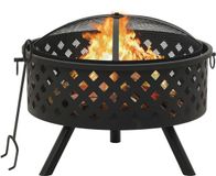 vidaXL - Vuurplaats - met - pook - XXL - 68 cm - staal