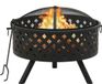 vidaXL - Vuurplaats - met - pook - XXL - 68 cm - staal