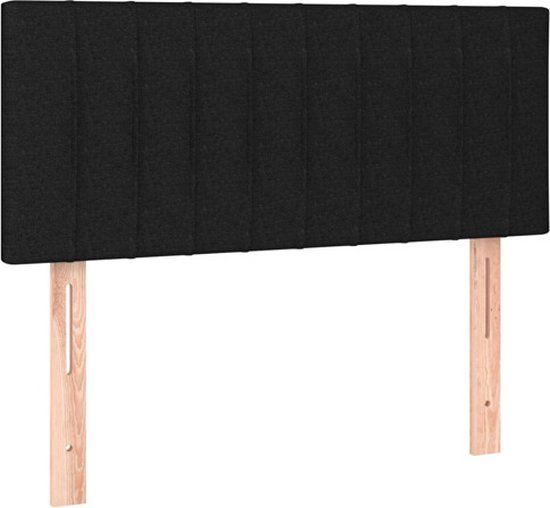 vidaXL Hoofdbord 100x5x78/88 cm stof zwart