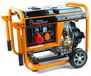 Générateur diesel - 5000 W - Groupe électrogène de secours - Démarrage électrique - Orange