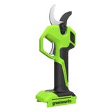 Greenworks 24V Elektrische Snoeischaar Alleen Gereedschap, Borstelloze Motor, Stalen Laserbladen, Opening 22/32 mm, LED Display, Accu Snoeischaar LP1212A1