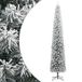 vidaXL Kunstkerstboom smal met standaard en sneeuw 300 cm PVC