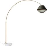 QAZQA xxl - Klassieke Booglamp | Vloerlamp | Staande Lamp met kap - 1 lichts - H 269 cm - Groen - Woonkamer | Slaapkamer | Keuken
