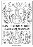 Das Hexenmalbuch: Magie zum Ausmalen