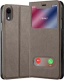 Cadorabo Book Case voor Apple iPhone XR - Steen Bruin