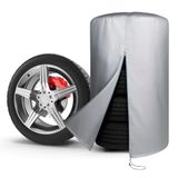 Walser Reifentasche, Robuuste en Waterdichte Bandenhoes voor 4 Banden 19-20 Inch, Polyester, Zilver, XL