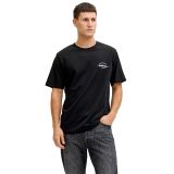 JACK&JONES JJBRANDON TEE SS CREW NECK T-shirt Homme Noir Coton Taille M