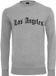 Mister Tee Los Angeles Wording Crewneck sweater/trui Grijs XS