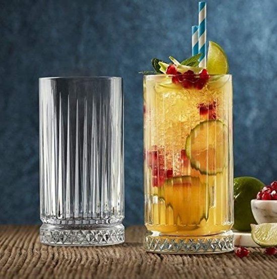 Pasabahce Elysia Longdrink Set van 4 - Longdrinkglazen - 450 ml