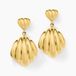 Boucles d'oreilles pendantes Dila acier jaune