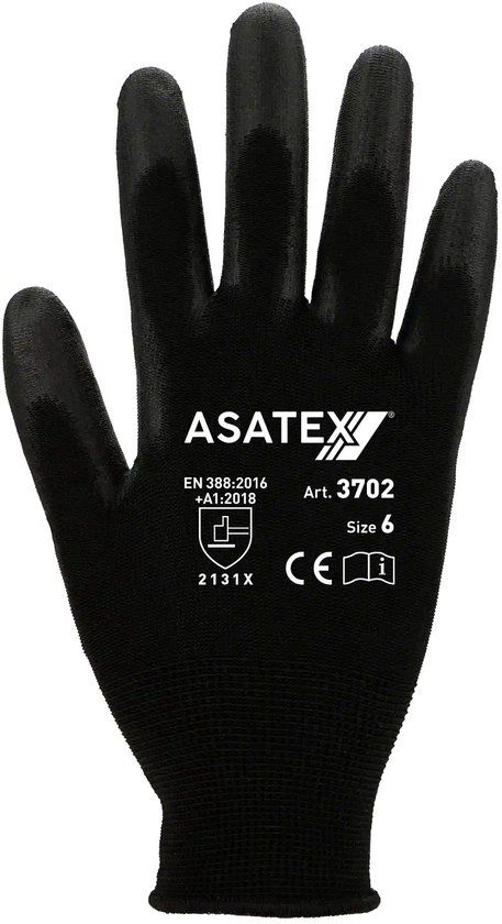 ASATEX Werkhandschoen - Montagehandschoen - PU Handschoen - Set per 12 paar - Maat L/9