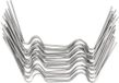Allecto plus - Serreglas klemmen 50 pièces, acier inoxydable 75 mm, type W