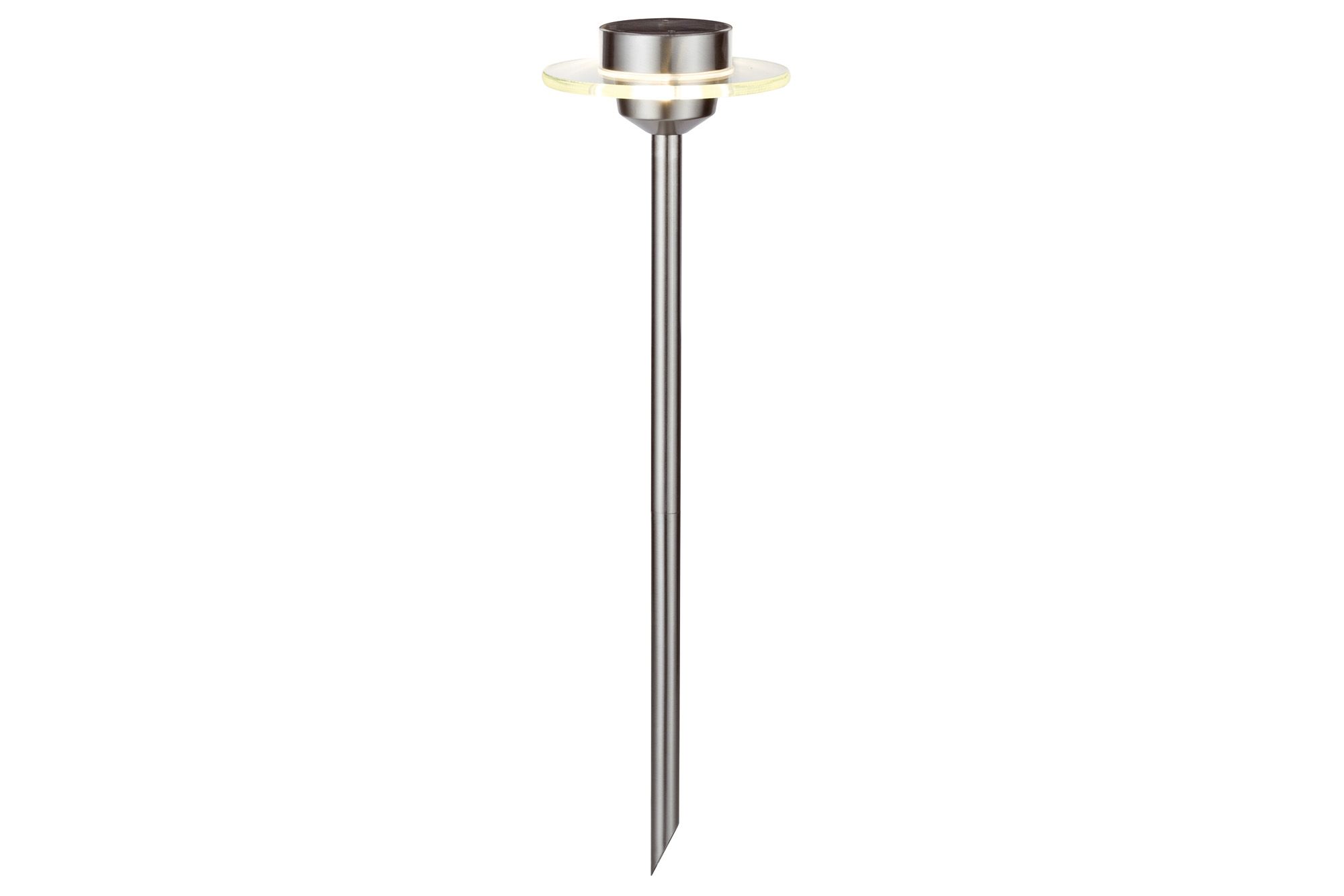 Paulmann Outdoor Solar Spike Special Line UFO LED Stainless Steel, Clear, Set of 1