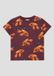 s.Oliver T-shirt Bourgogne Rouge Enfants Coton Col rond Imprimé animal - Taille 92/98