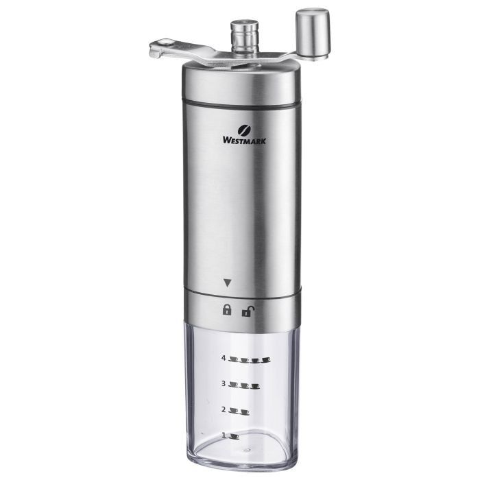 Westmark Brasilia Koffiemolen - RVS, Transparant