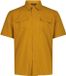 CMP Shirt met zakken, korte mouw, geruit, geel, polyester, heren, 3XL