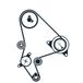 SKF Pompe à eau + kit de courroie de distribution VKMC 03247