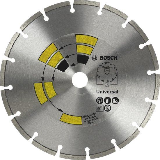 Bosch Accessoires Bosch Diamantdoorslijpschijf Universal 115 x 22 x 1,7 x 7,0 mm