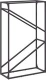 vidaXL Brandhoutrek zwart 60x25x100 cm