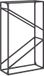 vidaXL Brandhoutrek zwart 60x25x100 cm