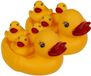Out of the Blue canard en caoutchouc - set van 8x stuks - geel - mère avec petits - jouet de bain
