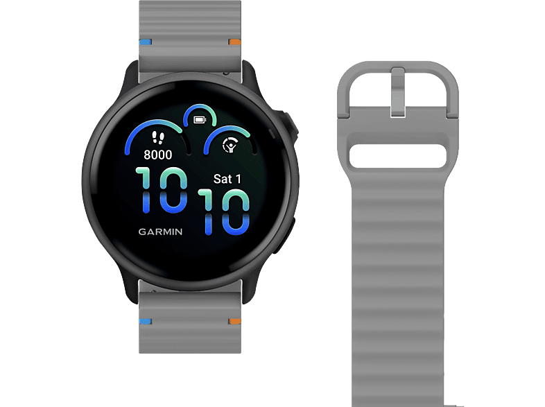 Just In Case Activeflex Garmin Vivoactive 6 / 5 Horlogebandje Grijs