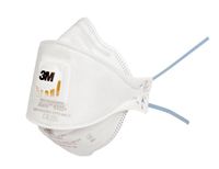 3M™ Fijnstofmasker plat vouwbaar met afsluiter, 9322C2, 2 Maskers