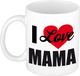 Bellatio Decorations I love mama / Ik hou van mama cadeau koffiemok / theebeker wit