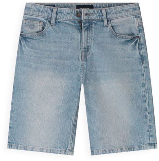 Ballin The Kyle Loose Fit Short Denim Mid Blue Maat 176