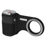 MOCA ARCO Poignée MagSafe pour téléphone avec télécommande et lampe LED - Noir