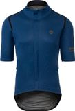 AGU Rain Jersey - Fietsshirt met korte mouwen - Regenjack - Waterdicht - Winddicht - DWR Coating - Getapete naden - Blauw - Heren - XXL