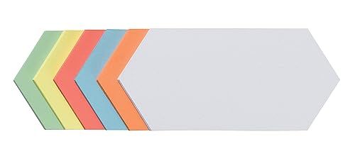 Franken Zelfklevende moderne kaarten Rhombus 205 x 95 mm 300 Stuk Meerdere kleuren.
