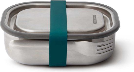 Black+Blum RVS Lunchbox - 600ml - Blauw