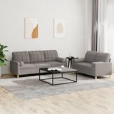 Maison Exclusive - Ensemble de canapés 2 pièces avec coussins, tissu taupe