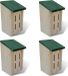 vidaXL Vlinderkast 14 x 15 x 22 cm (set van 4)