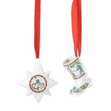Hutschenreuther Kerstverzamelcollectie 2025 set ministers en minilaarzen kerstspellen / 6,5 cm / 5,2 cm