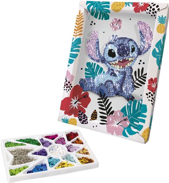 Lansay Collection Sequins - Knutselset Stitch Paillettenschilderij