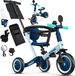 KIDIZ® Loopfiets 6in1 Blauw
