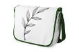 Bonamaison Digitaal bedrukte Messenger schooltas met kaki riem voor meisjes en jongens, boodschappentassen voor scholieren, schoudertassen, grootte: 29x36 cm