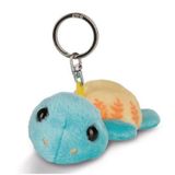 NICI 43381 knuffel schildpad Sealas 10 cm turquoise/oranje
