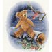 Heritage kruissteekset tellstof "Williams cadeau", tellpatroon, TWP1607-E, 20,5 x 24,5 cm