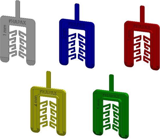 HAPAX - Uitvulplaatjes - Groen - 5mm - 20 stuks
