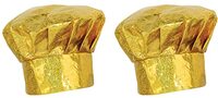 Beistle Gold 60963 Prismatische Chef's Hat, 2-Piece, Plastic